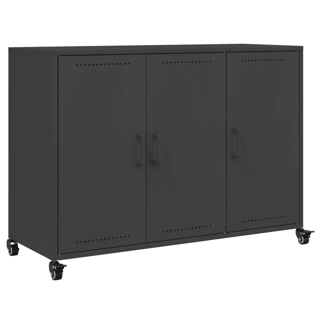 Sideboard Black 100.5x39x72 cm Cold-rolled Steel