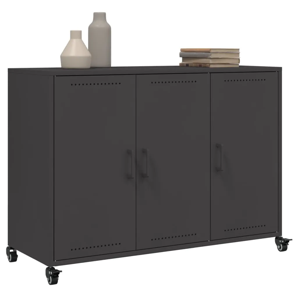 Sideboard Black 100.5x39x72 cm Cold-rolled Steel