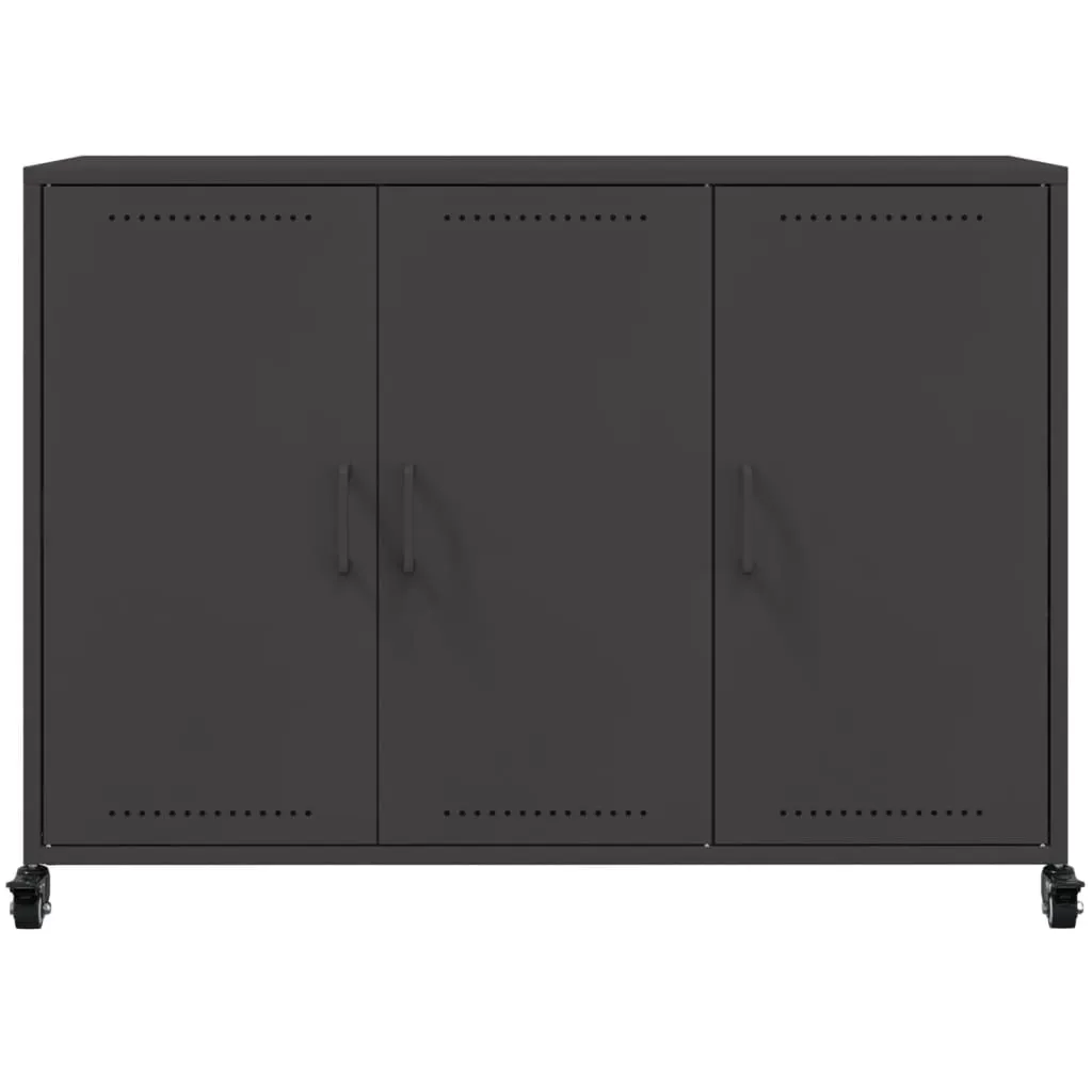 Sideboard Black 100.5x39x72 cm Cold-rolled Steel