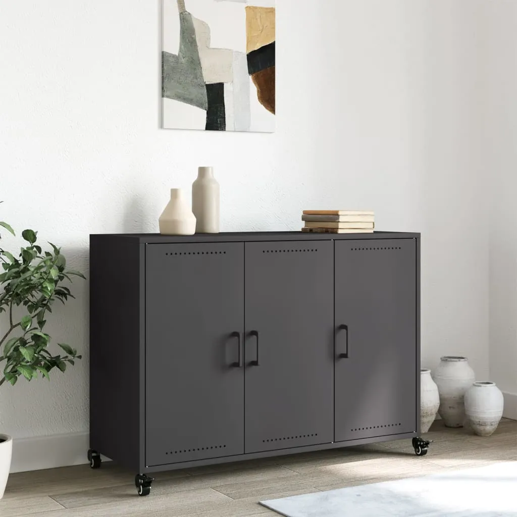 Sideboard Black 100.5x39x72 cm Cold-rolled Steel