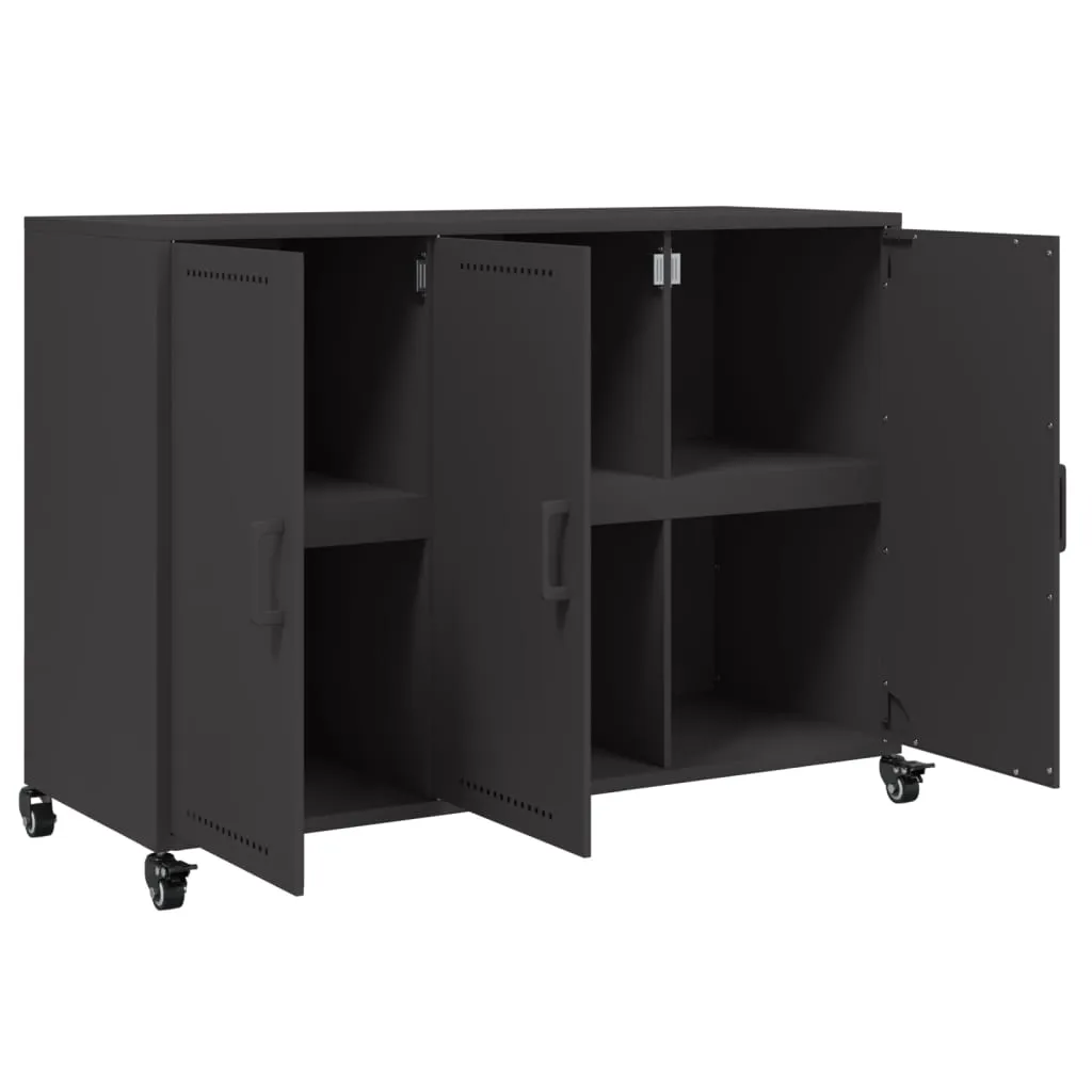 Sideboard Black 100.5x39x72 cm Cold-rolled Steel