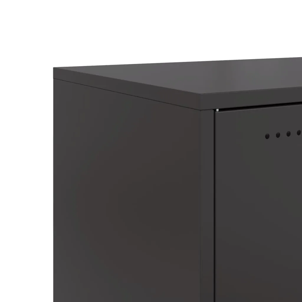 Sideboard Black 68.5x39x72 cm Cold-rolled Steel