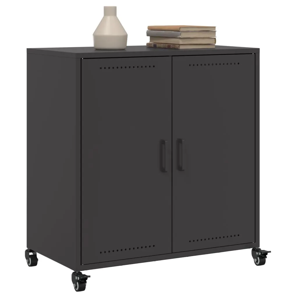 Sideboard Black 68.5x39x72 cm Cold-rolled Steel