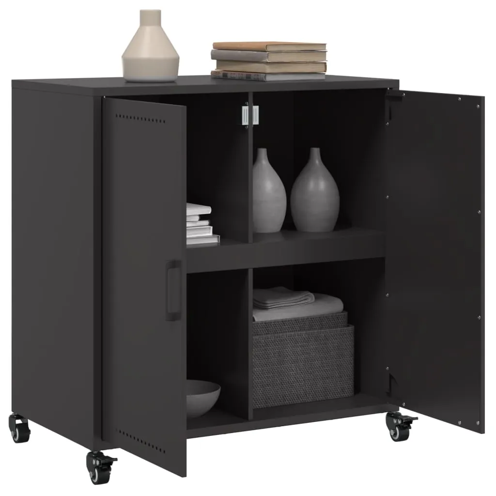 Sideboard Black 68.5x39x72 cm Cold-rolled Steel