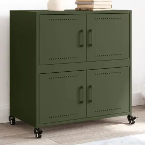 Sideboard Olive Green 68.5x39x72 cm Cold-rolled Steel