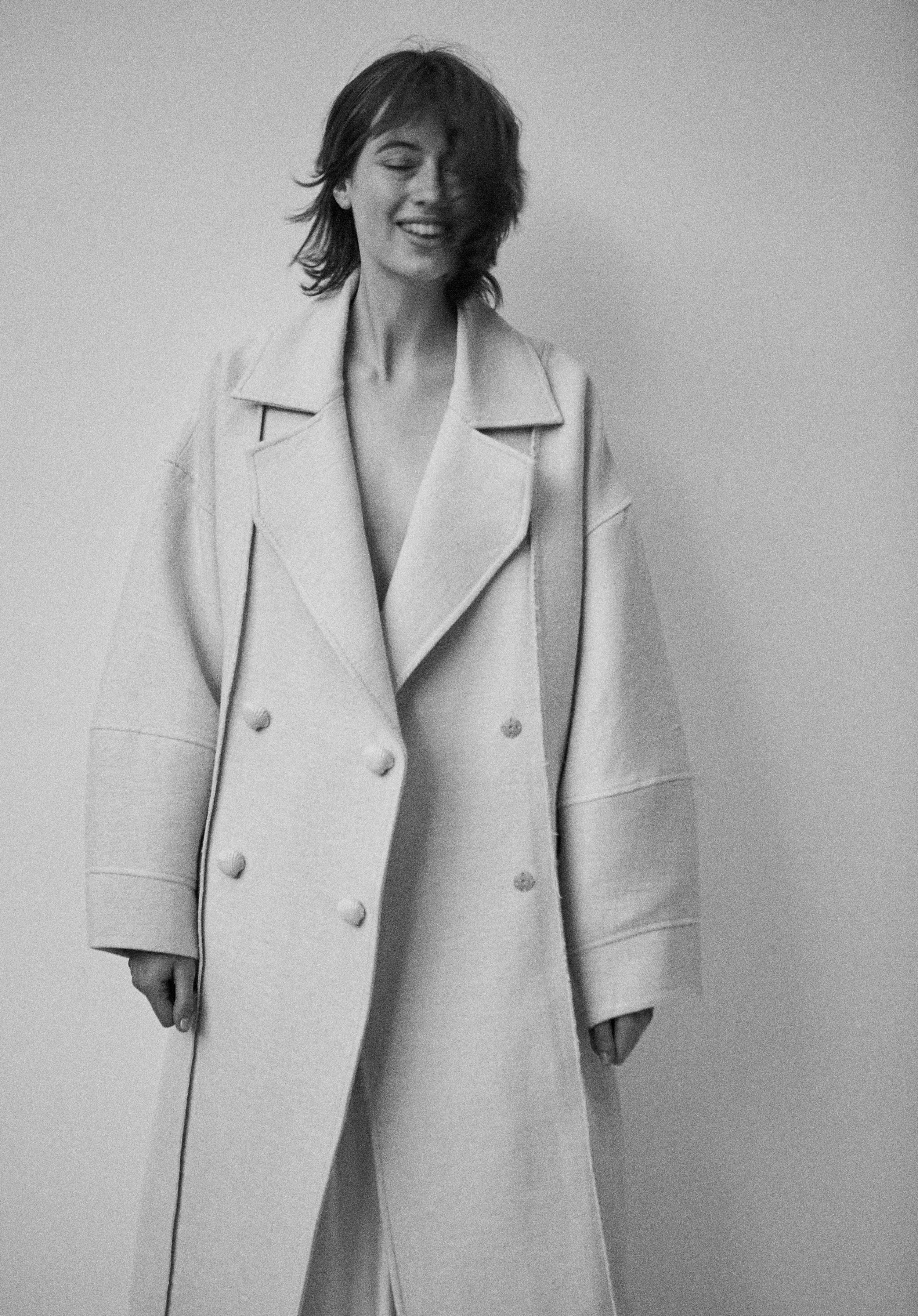 Snegurochka Wool Hemp Coat Cream White