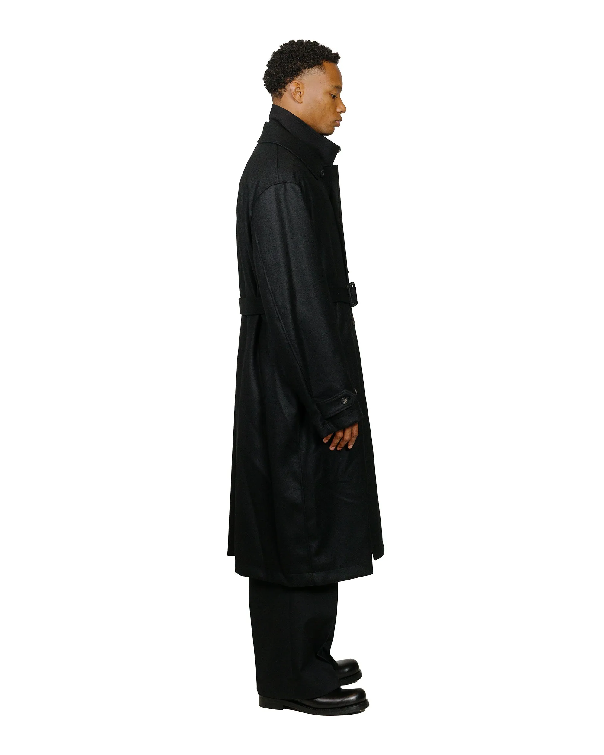 ssstein Oversized Investigated Coat Black