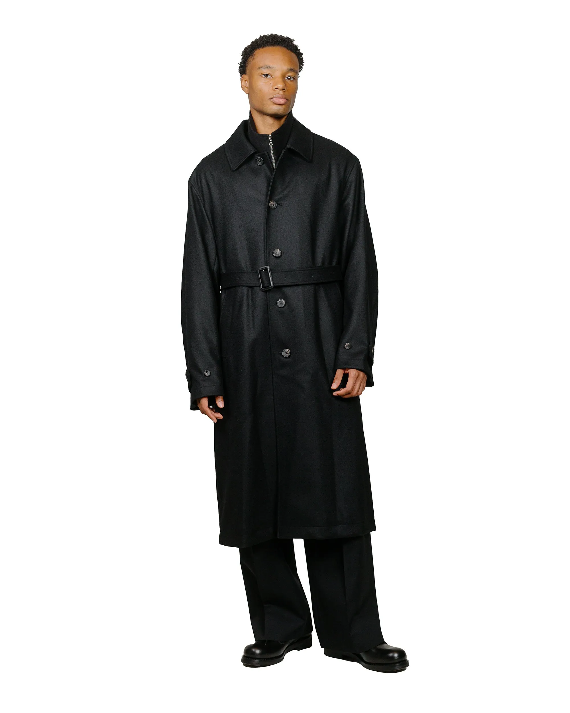 ssstein Oversized Investigated Coat Black