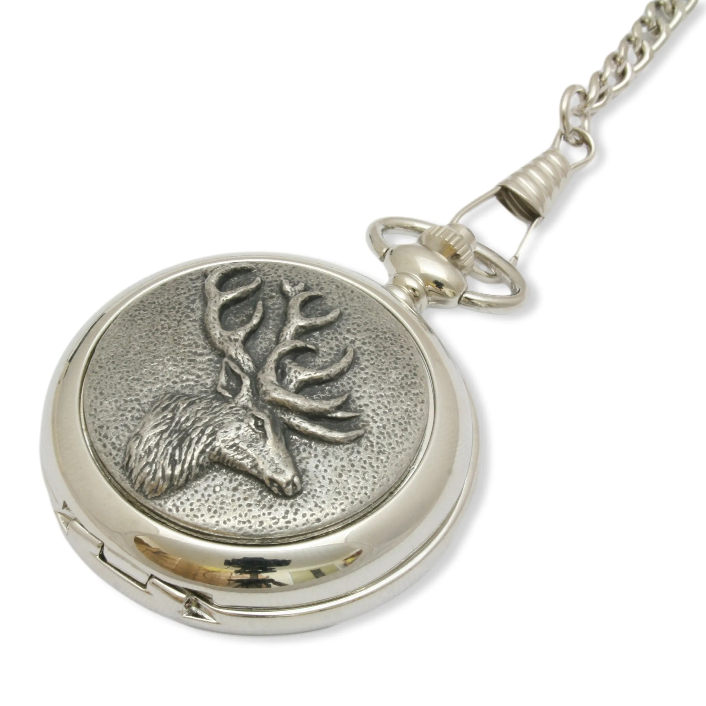 Stag Head Pocket Watch Personalised