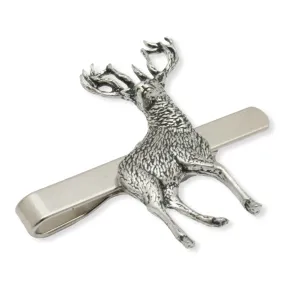 Standing Stag Tie Clip Stainless Steel