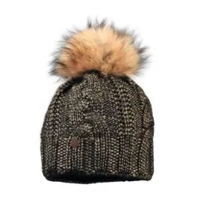 Starling "Filippa" Pom Beanie - Black/Copper