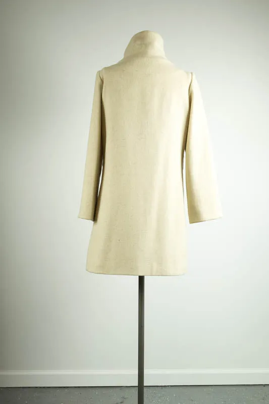 Tae Ivory Wool Short Coat