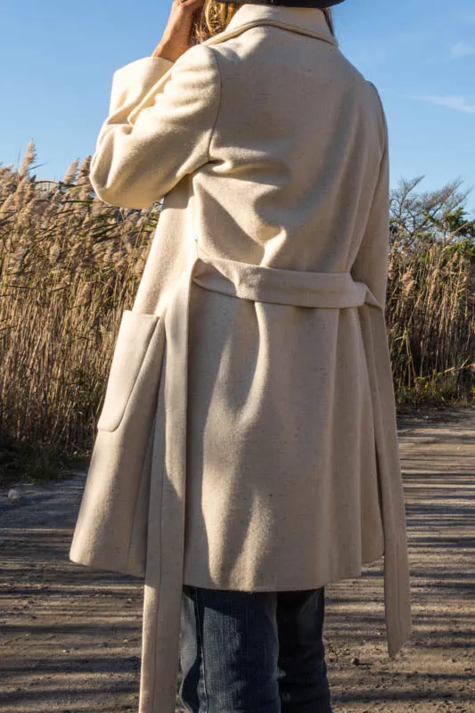 Tae Ivory Wool Short Coat