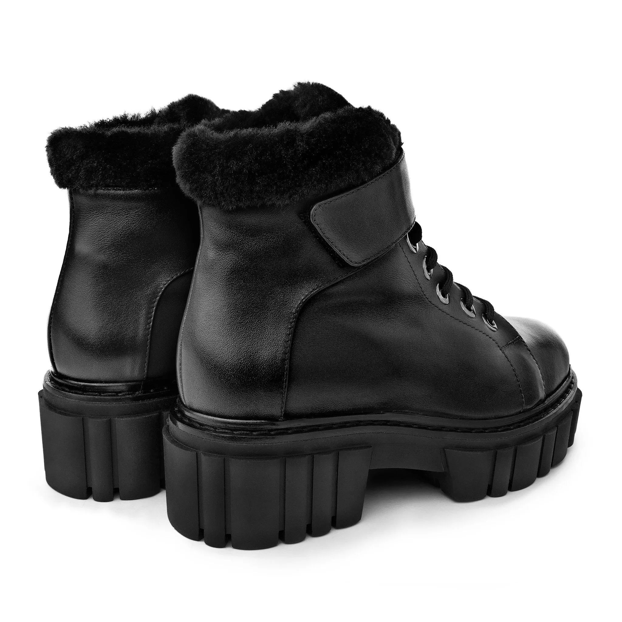 Takara Black Winter Ankle Boots