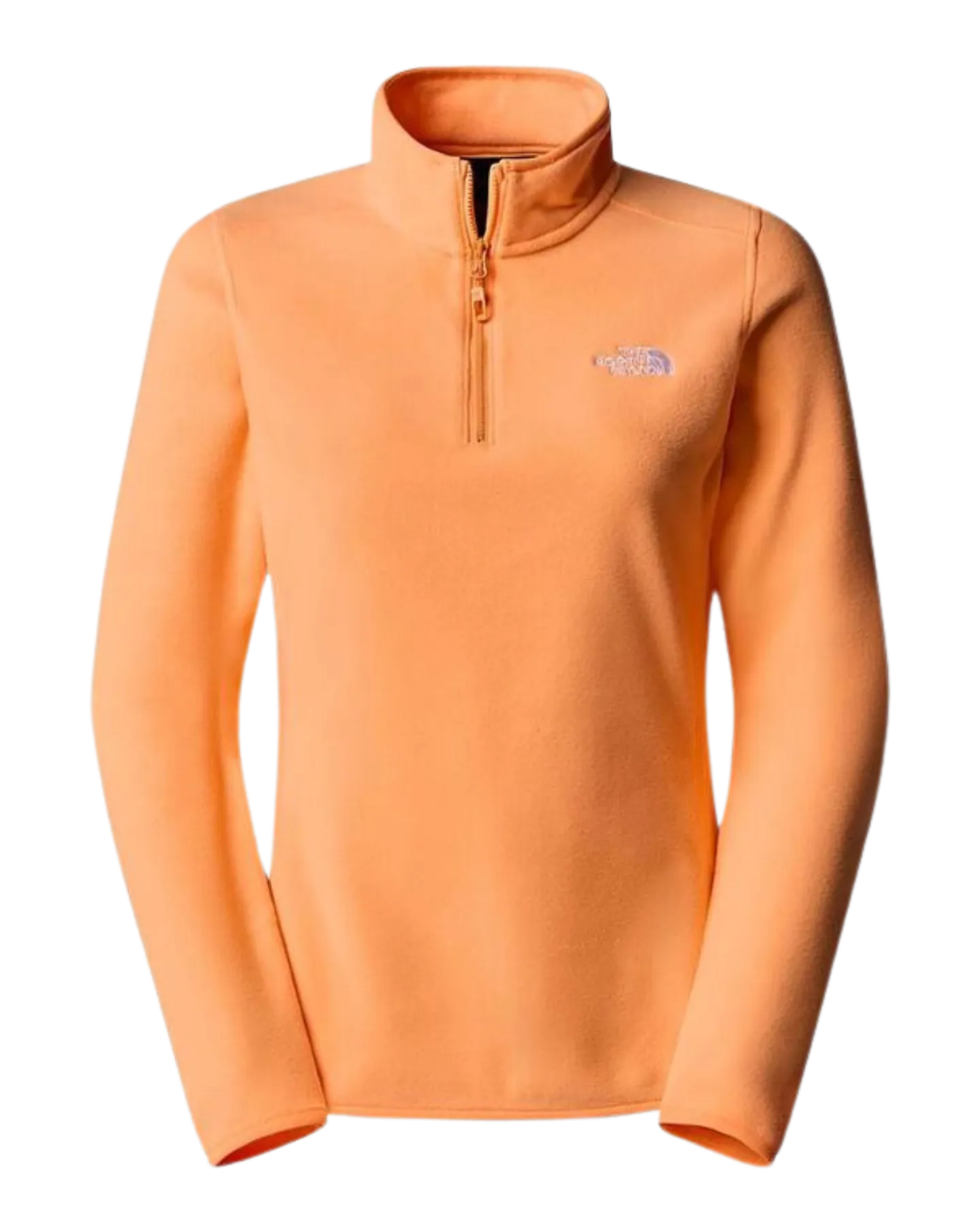 The North Face Women's 100 Glacier Quaterzip Fleece - Bright Cantaloupe