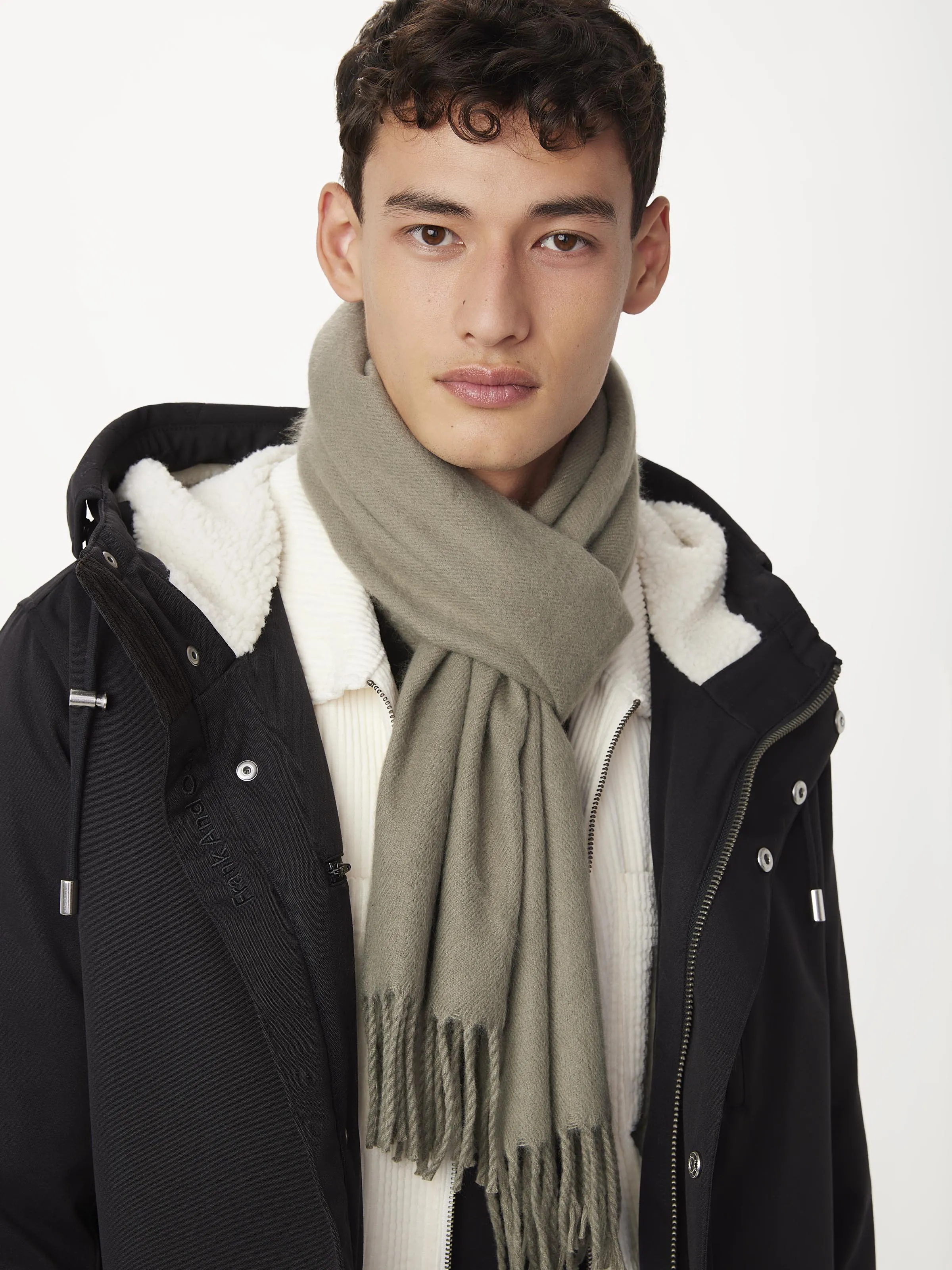 The Solid Scarf in Vetiver Green