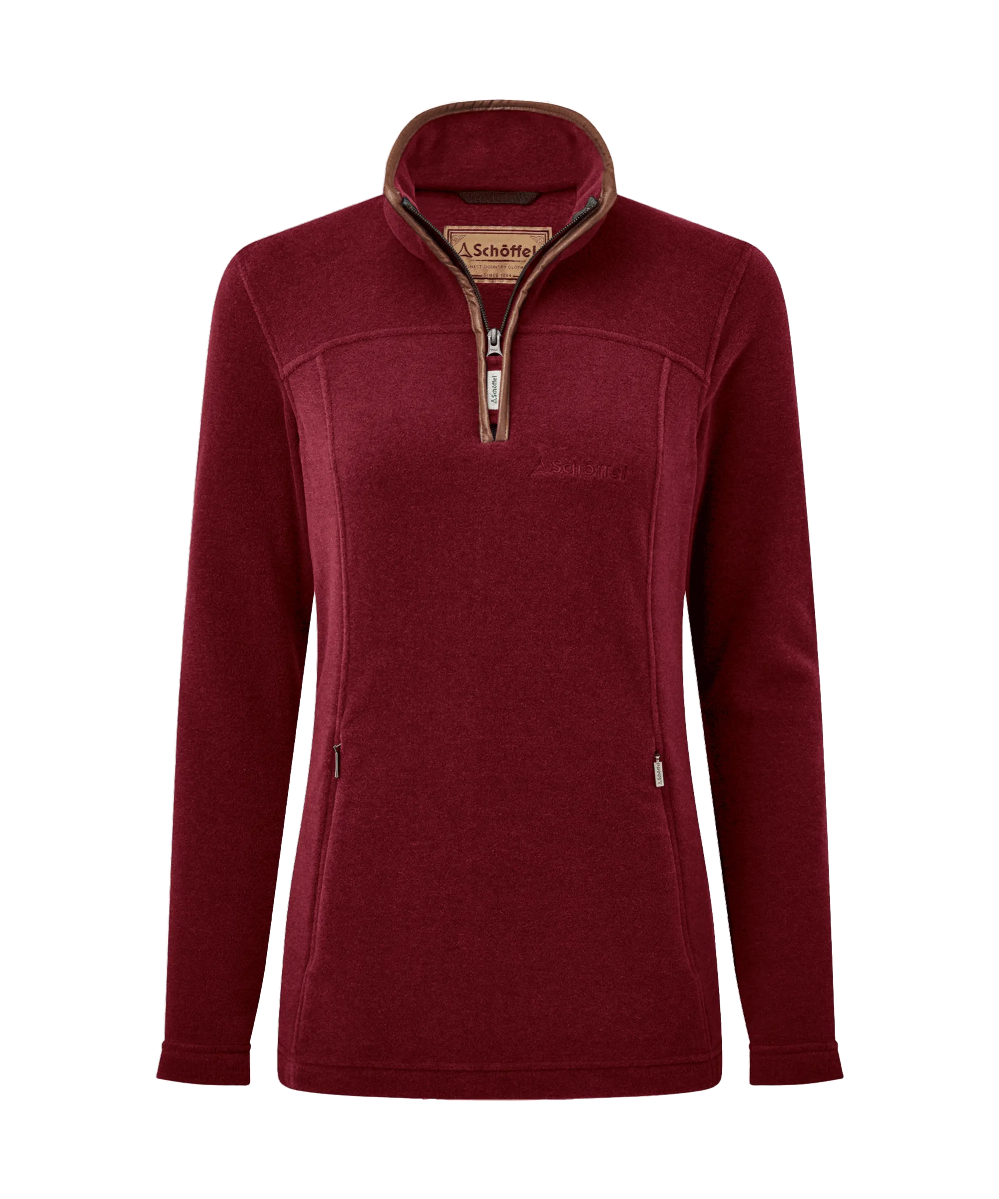 Tilton II Quarter Zip Fleece - Claret