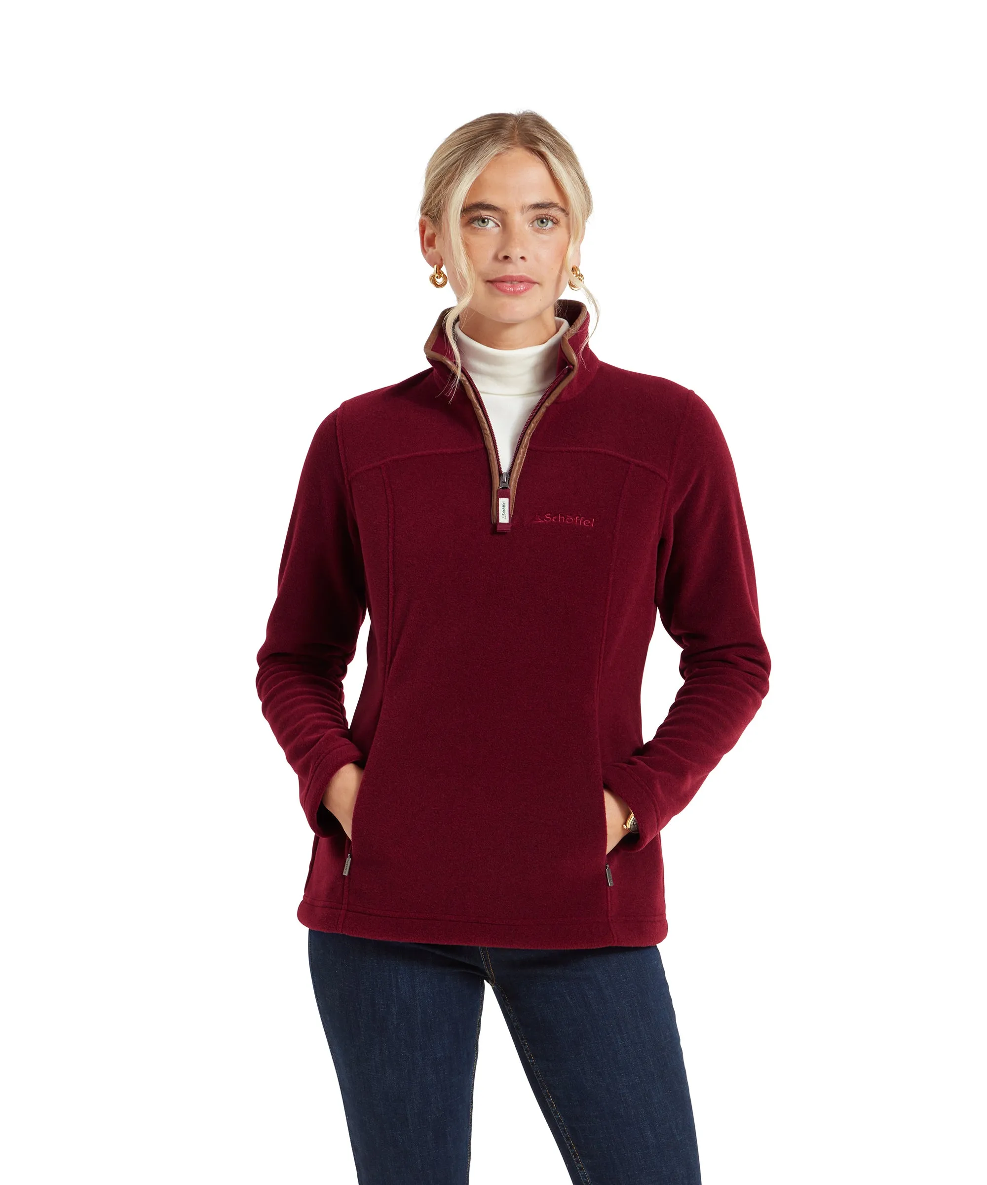 Tilton II Quarter Zip Fleece - Claret