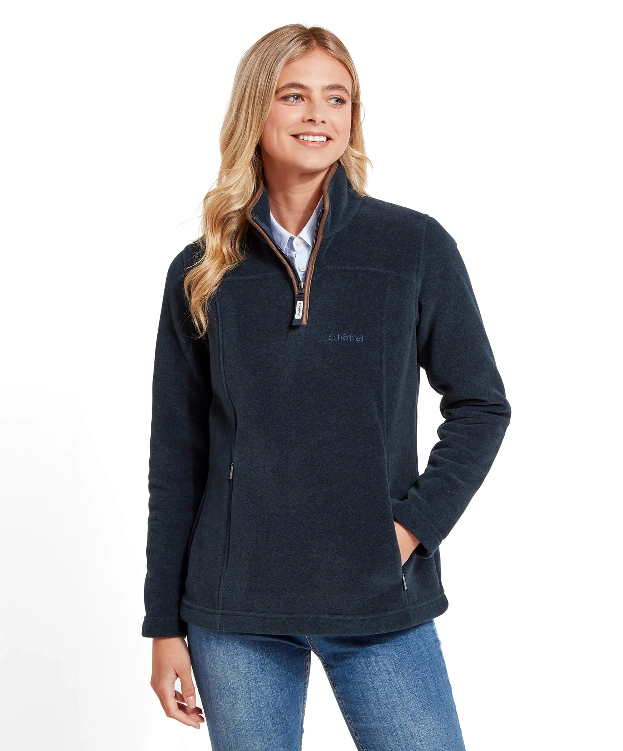 Tilton II Quarter Zip Fleece - Petrol Blue