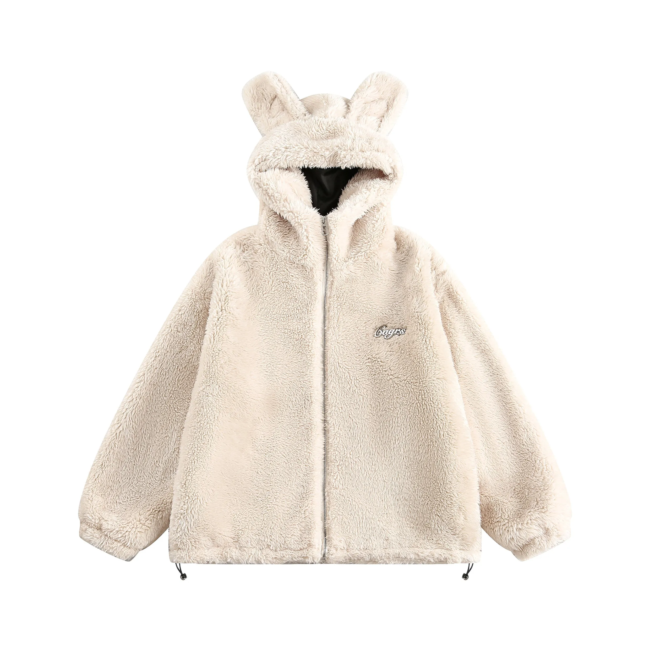 Tom Bunny Ears Hooded Fleece Jacket