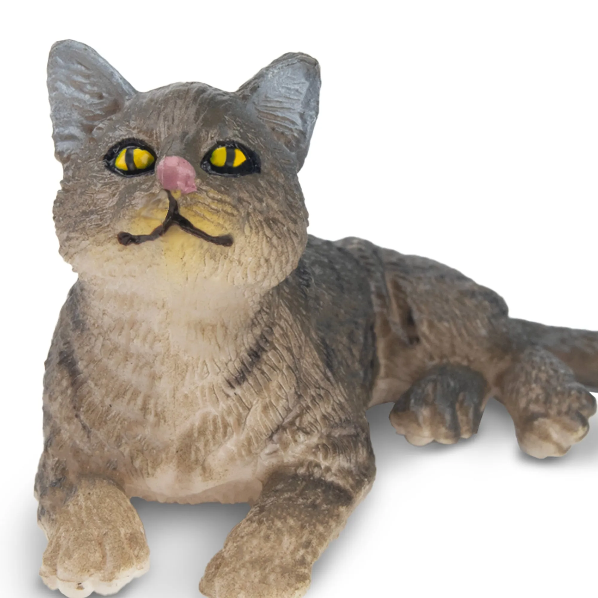 Toymany Brown American Wirehair Cat Figurine Toy