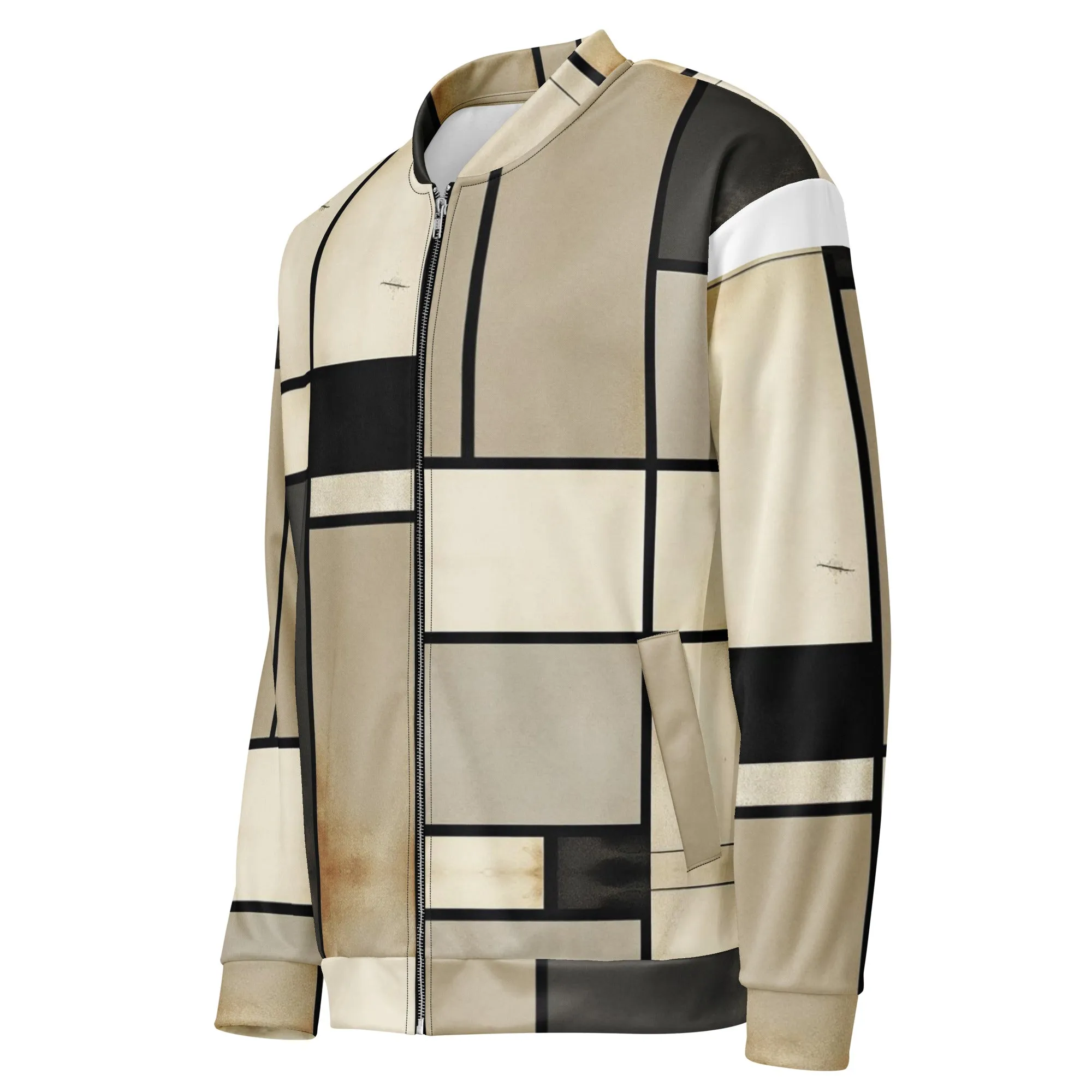 Unisex Vintage Bomber Jacket - Piet Mondrian