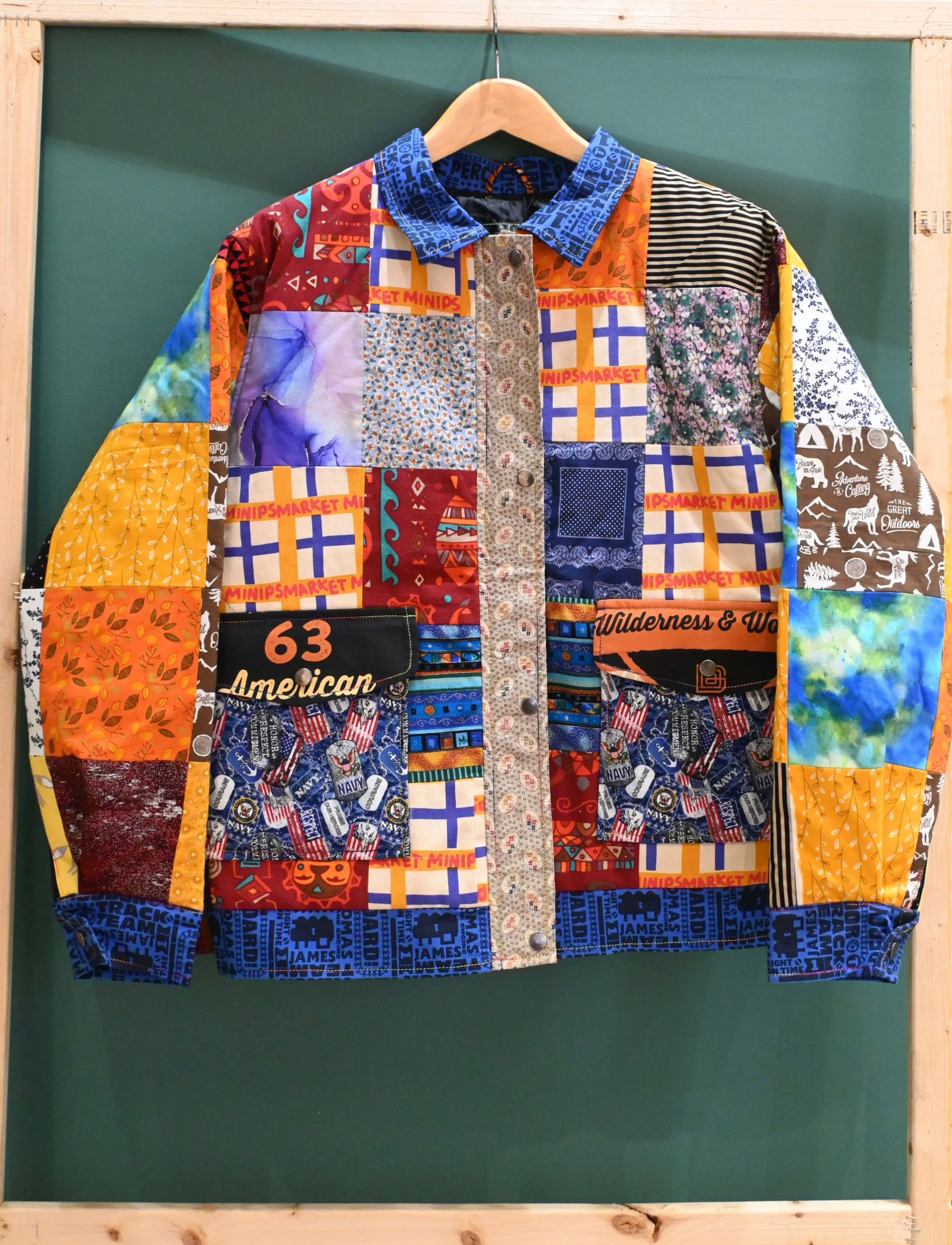 Upcycled Cotton Patchwork Outerwear