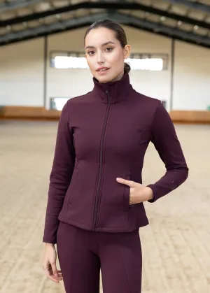 Vera Fleeced Jacket (Burgundy)