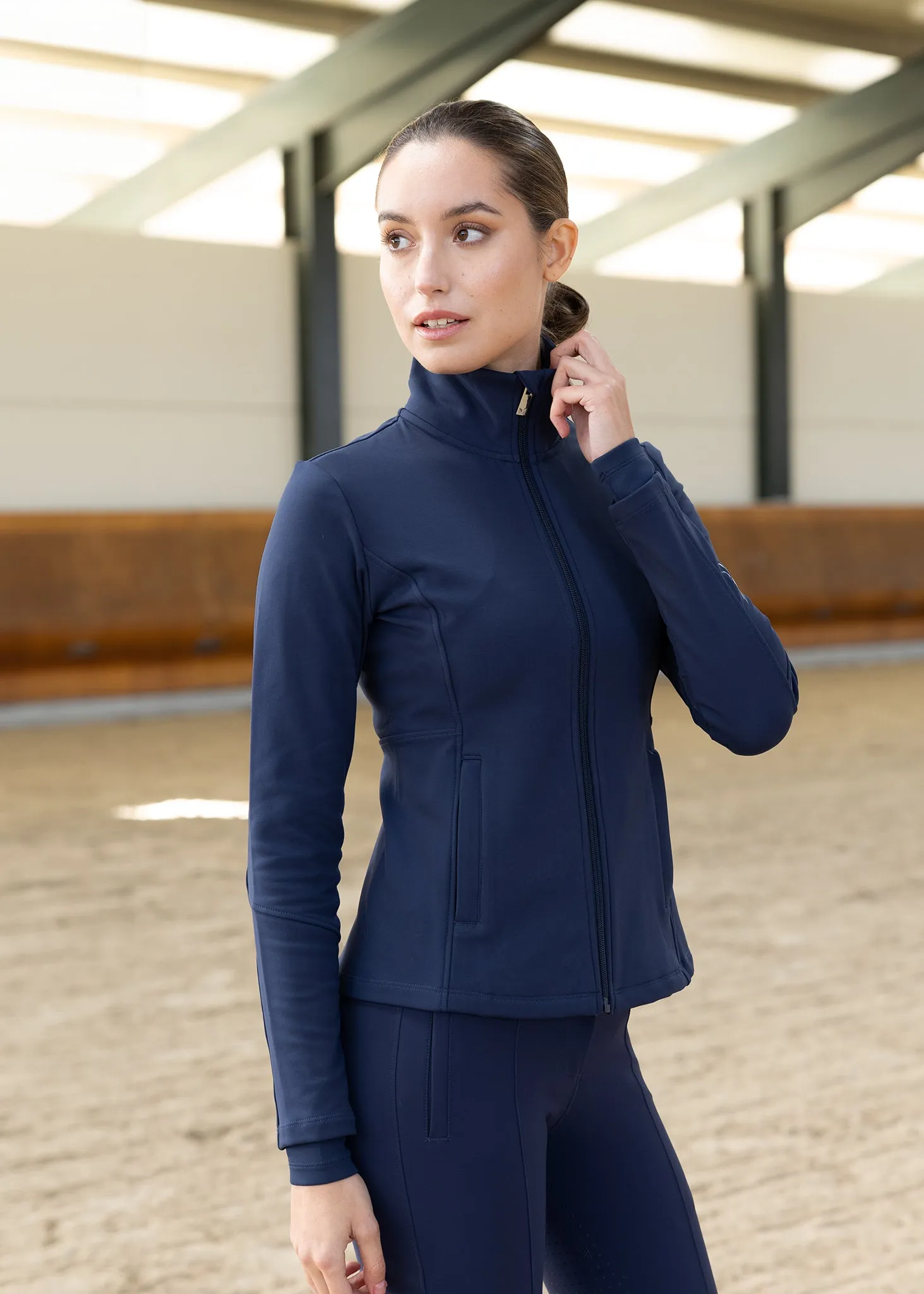 Vera Fleeced Jacket (Navy)