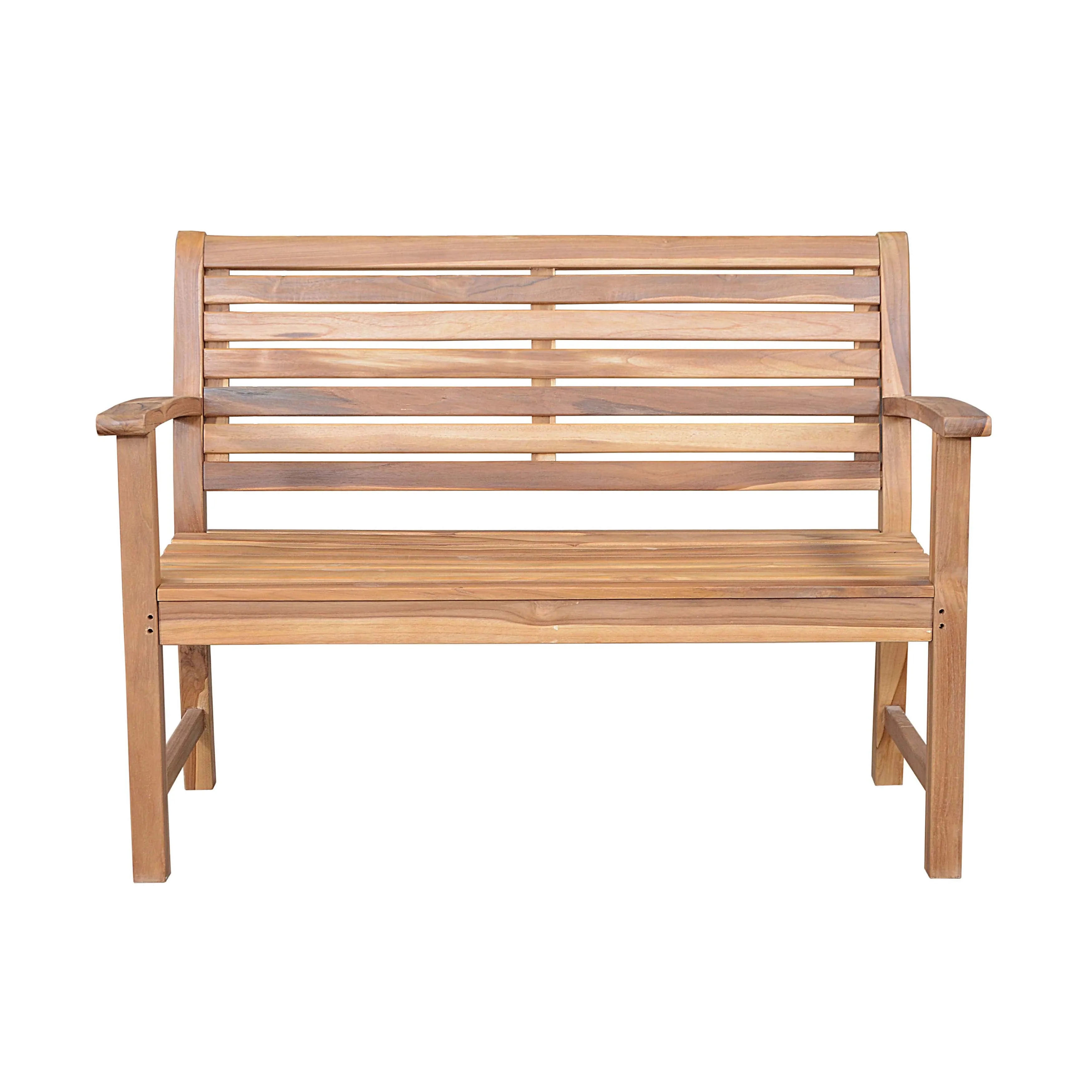 Victoria 48" 2-Seater Bench, 36 H x 49 W x 26 L, Crafted Solid In Teak, Arrives In 5-9 Working Days, Delivered Free.