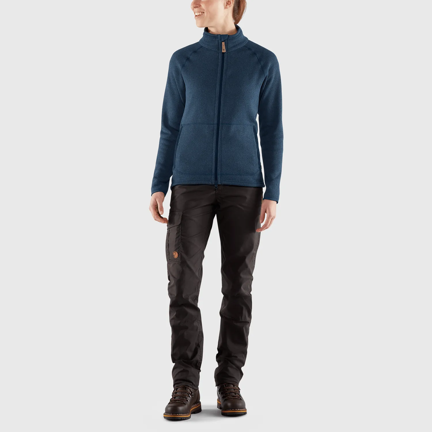 Övik Fleece Zip Sweater W