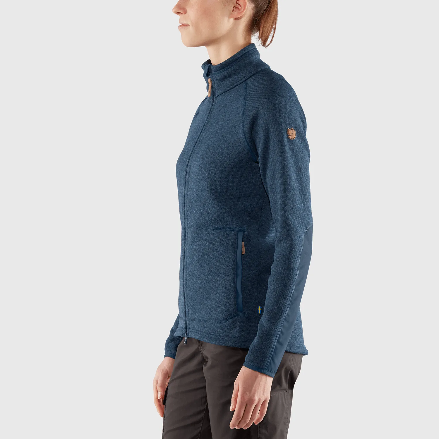 Övik Fleece Zip Sweater W