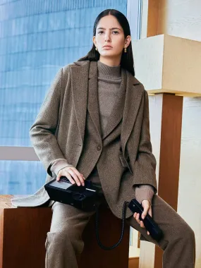 Washable Wool Mid-Length Coat