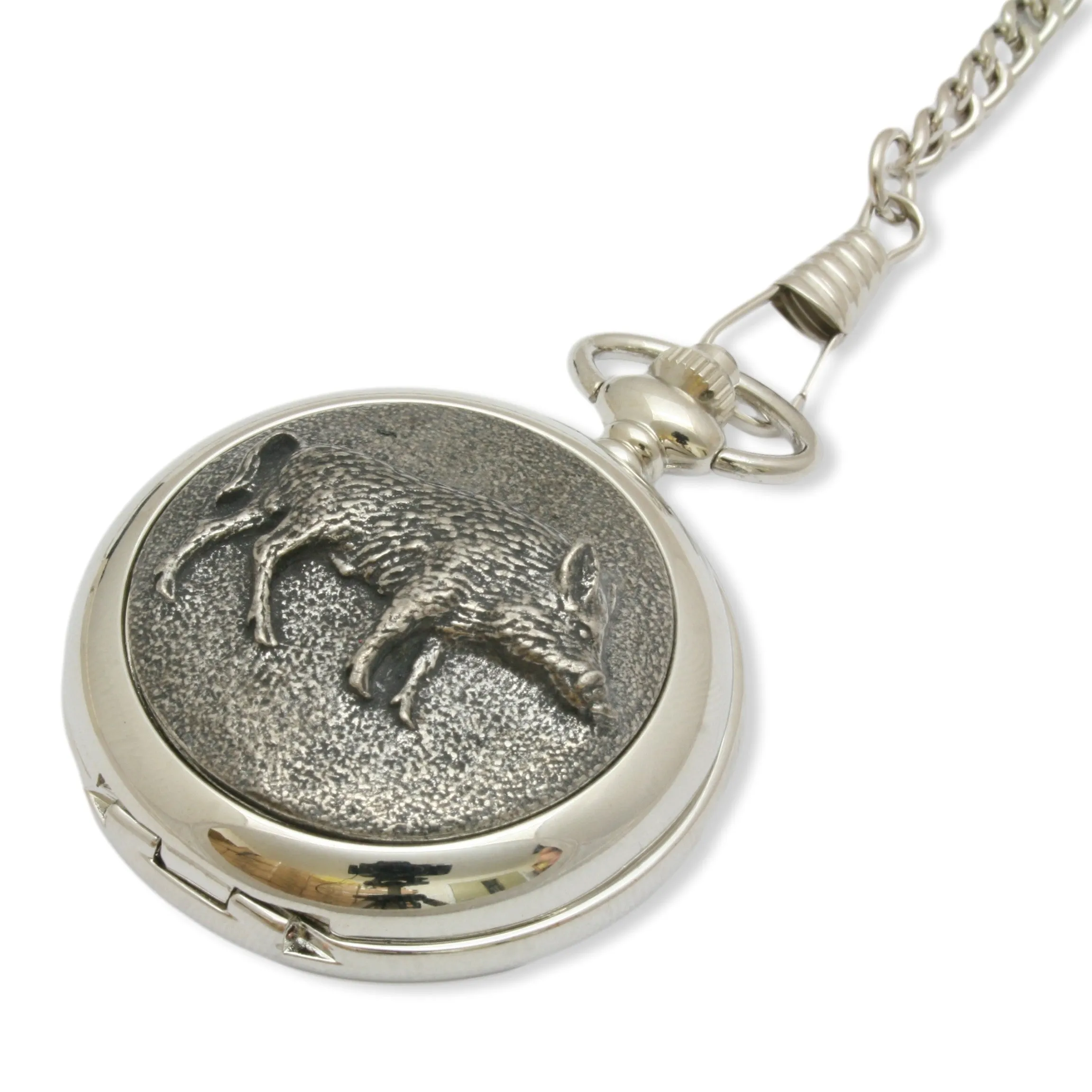 Wild Boar Pocket Watch Customised Engraving