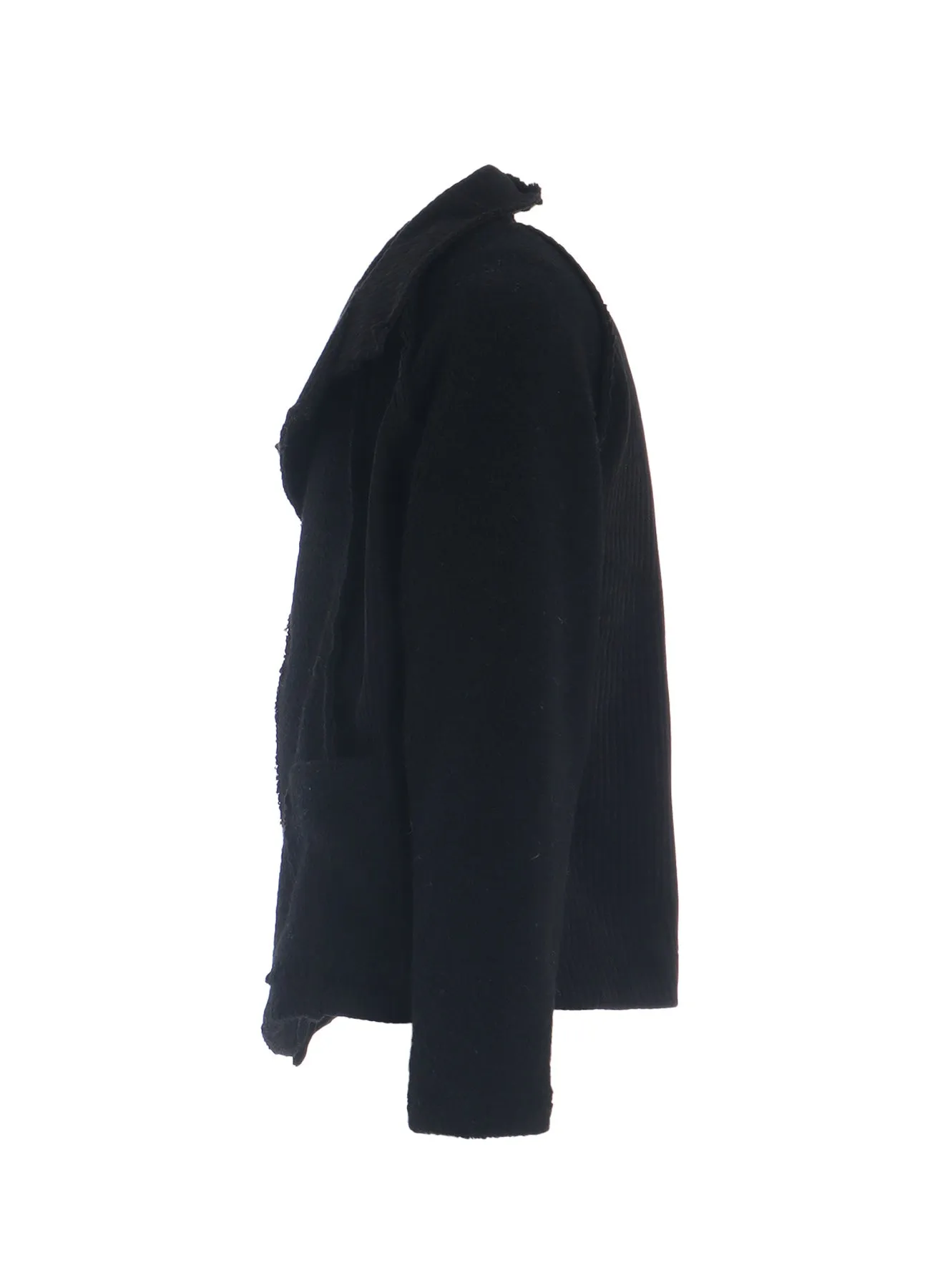 WOOL BREND PILE COAT WITH PIN