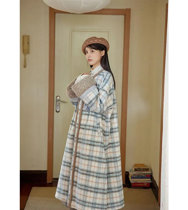 Xue Hou 雪后 After the Snow Modernized Ming Yuanling Pi Ao Fuzzy Coat & Xuanqun Skirt Set