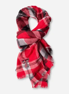 ZooZatz Texas Tech Tartan Blanket Scarf